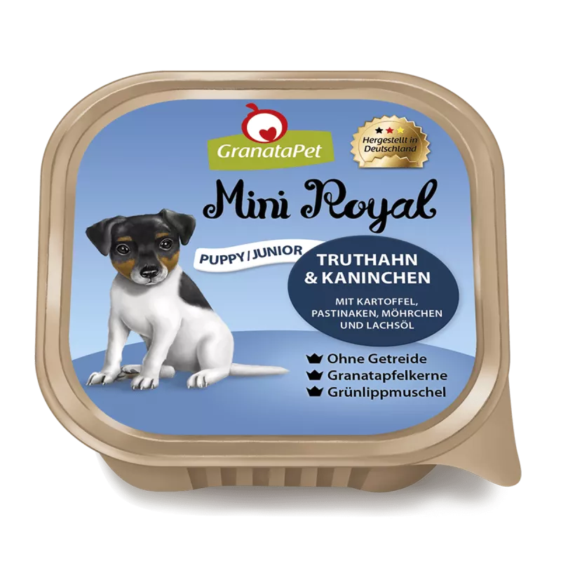 Mini Royal Puppy/Junior Truthahn & Kaninchen mit Kartoffel 150g